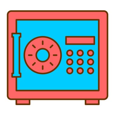 Güvenli vektör renk simgesi