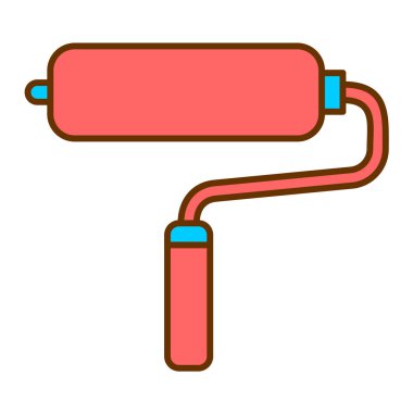 boya silindiri vektör illüstrasyonu