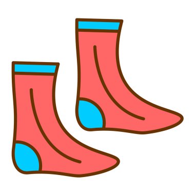 Çorap. Web simgesi basit illüstrasyon