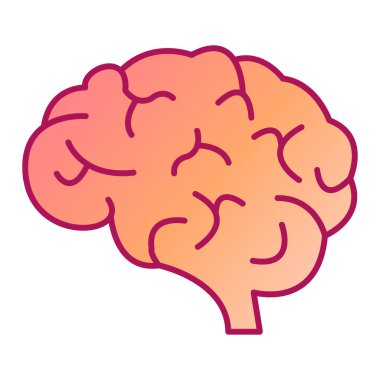 beyin ikonu vektör illüstrasyonu