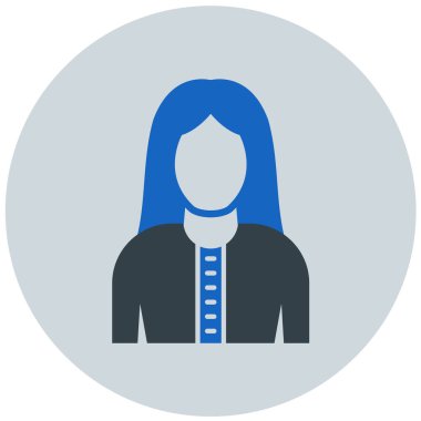 Kadın avatar. Web simgesi