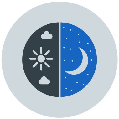 Ay. Web simgesi basit illüstrasyon