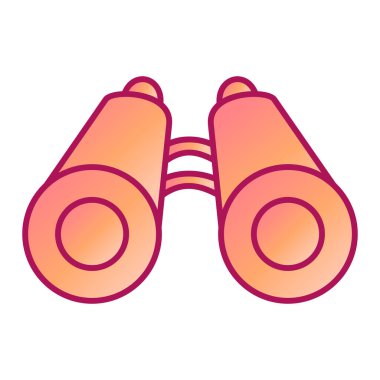 binoküler modern ikon vektör çizimi 