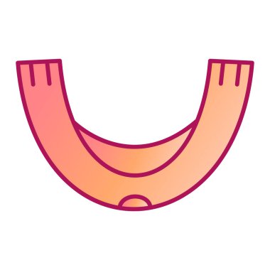 sosis simgesi vektör illüstrasyonu