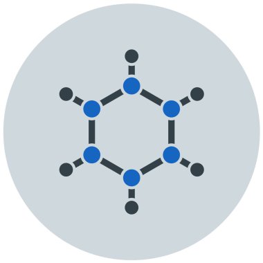 Molekül. Web simgesi basit illüstrasyon
