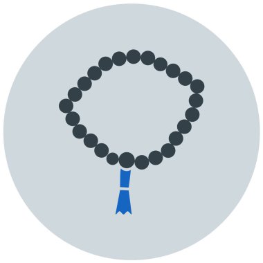 Tespih. Web simgesi basit illüstrasyon