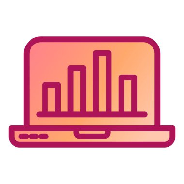 Analizler. Web simgesi basit illüstrasyon
