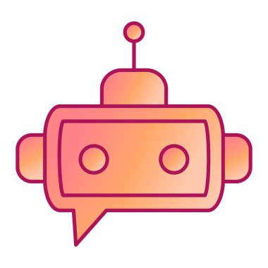 Robot simgesi, vektör çizimi