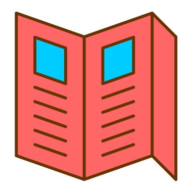 Kitap. Web simgesi basit illüstrasyon