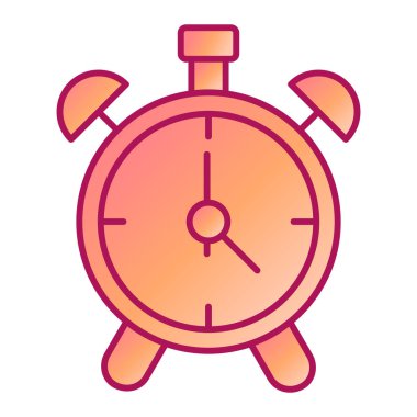 Alarm saati simgesi vektör çizimi tasarımı