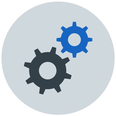 Ayarlar. Web simgesi basit illüstrasyon