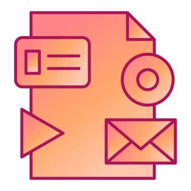 İleti vektör illüstrasyon tasarımı içeren zarf