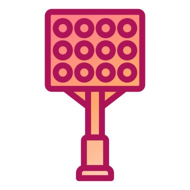 Raket. Web simgesi basit illüstrasyon