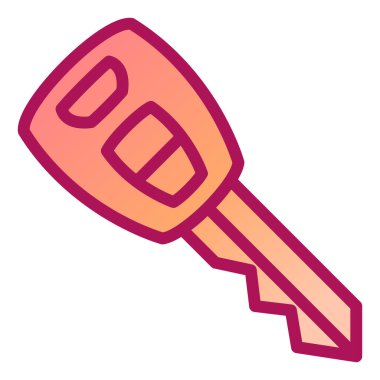 Anahtar simgesi vektör illüstrasyonu