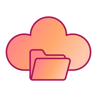 Bulut hesaplama teknolojisi vektör çizimi