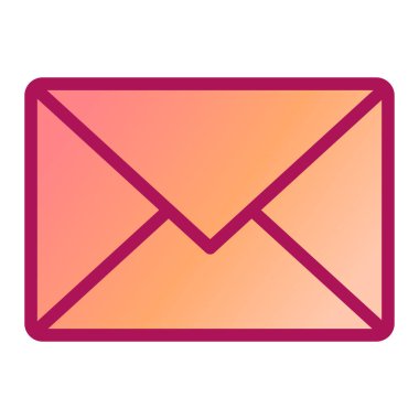 zarf e- posta simgesi vektör illüstrasyonu