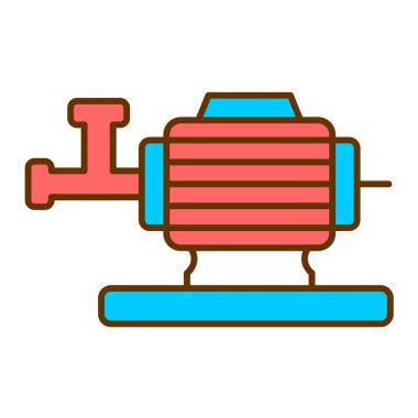 Su pompası simgesinin vektör illüstrasyonu