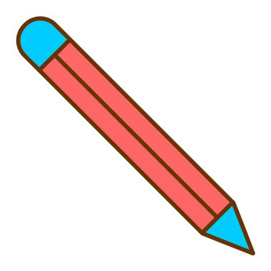 Kalem. Web simgesi basit illüstrasyon