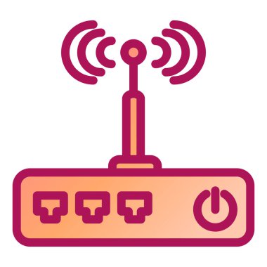 Yönlendirici. Web simgesi basit illüstrasyon