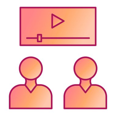 kullanıcı arayüzü renk çizgisi simgesi. vektör illüstrasyonu