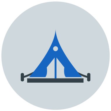 kamp çadırı vektör simgesi