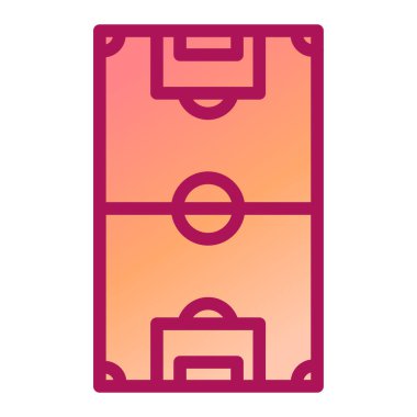 Futbol kortu. Web simgesi