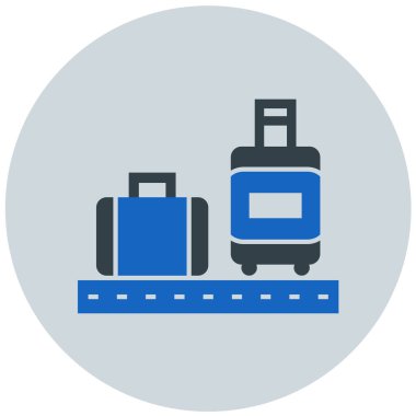 bagaj. Web simgesi basit illüstrasyon