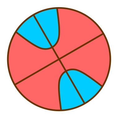 Pasta çizelgesi. Basit resimleme