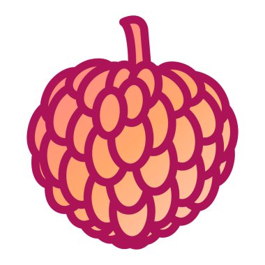 ahududu simgesi, vektör illüstrasyonu basit tasarım