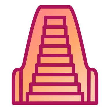 Merdivenler. Web simgesi basit illüstrasyon