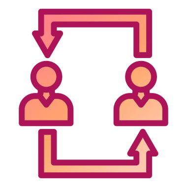 İş ve finans simgesinin vektör illüstrasyonu