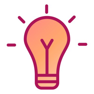 Bir fikrim var. Web simgesi basit illüstrasyon