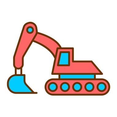 Kazı simgesi vektör illüstrasyonu