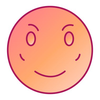 Şirin ifade ifadesinin vektör illüstrasyonu