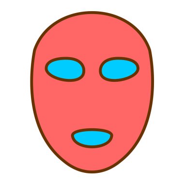 Yüz maskesi. Vektör illüstrasyonu