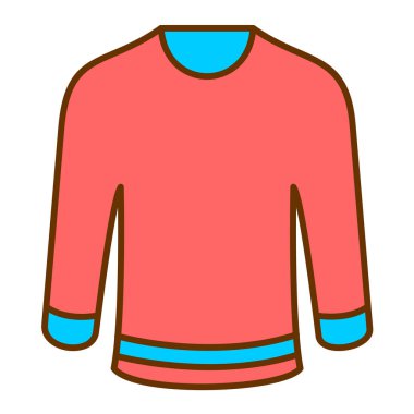 Bir spor kıyafetinin vektör illüstrasyonu