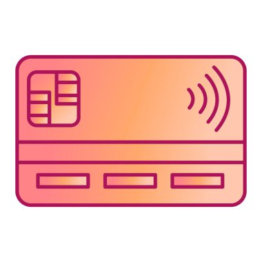 Kredi kartı ikonu vektör illüstrasyonu