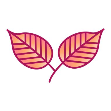 Yaprak ikonu vektör illüstrasyon tasarımı yaprakları