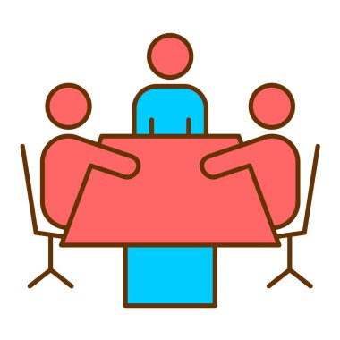 Bir grup insanın vektör çizimi