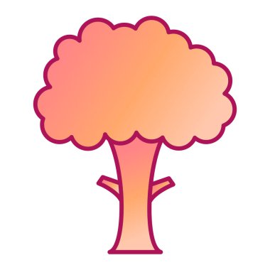 ağaç simgesi vektör illüstrasyonu