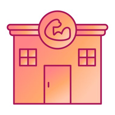 Ev binası ikonu. Web için otel ev vektör simgelerinin özet çizimi