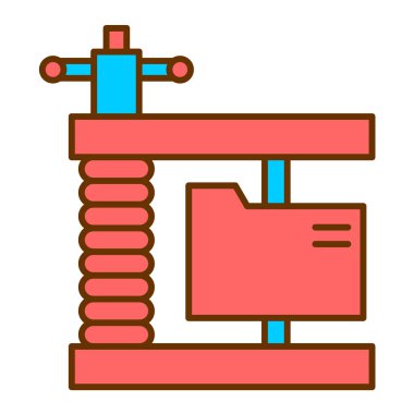 Bir robot simgesinin vektör illüstrasyonu