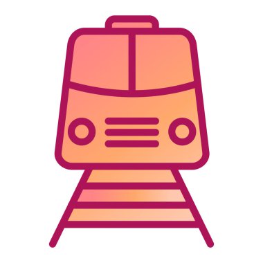 tren modern simge vektör illüstrasyonu