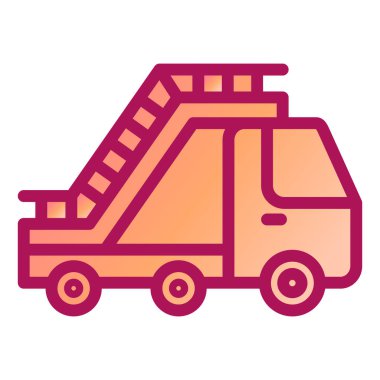 Kamyon. Web simgesi basit illüstrasyon