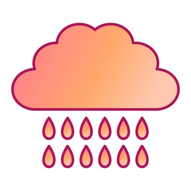 Yağmur bulutu çizimi tasarımı