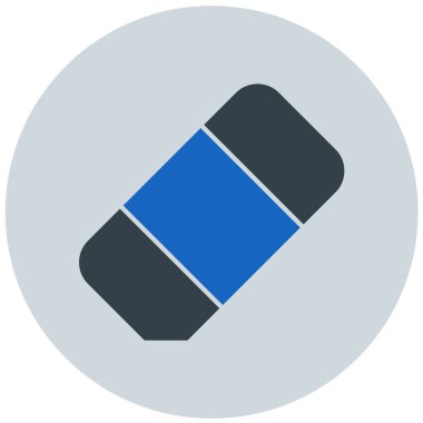 Silgi. Web simgesi basit illüstrasyon