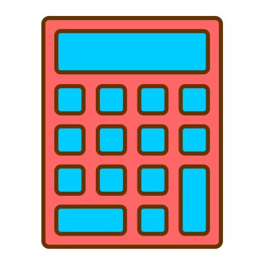 hesap makinesi simgesi vektör illüstrasyonu