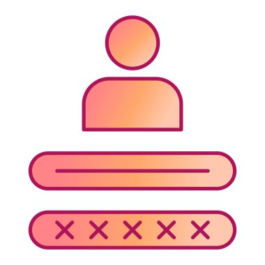 kullanıcı. Web simgesi basit illüstrasyon