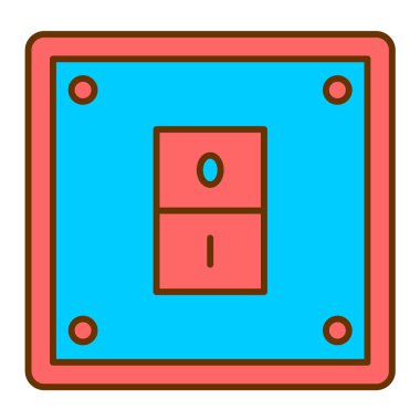 Bir anahtar simgesinin vektör illüstrasyonu