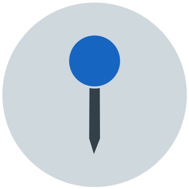 İğne. Web simgesi basit illüstrasyon